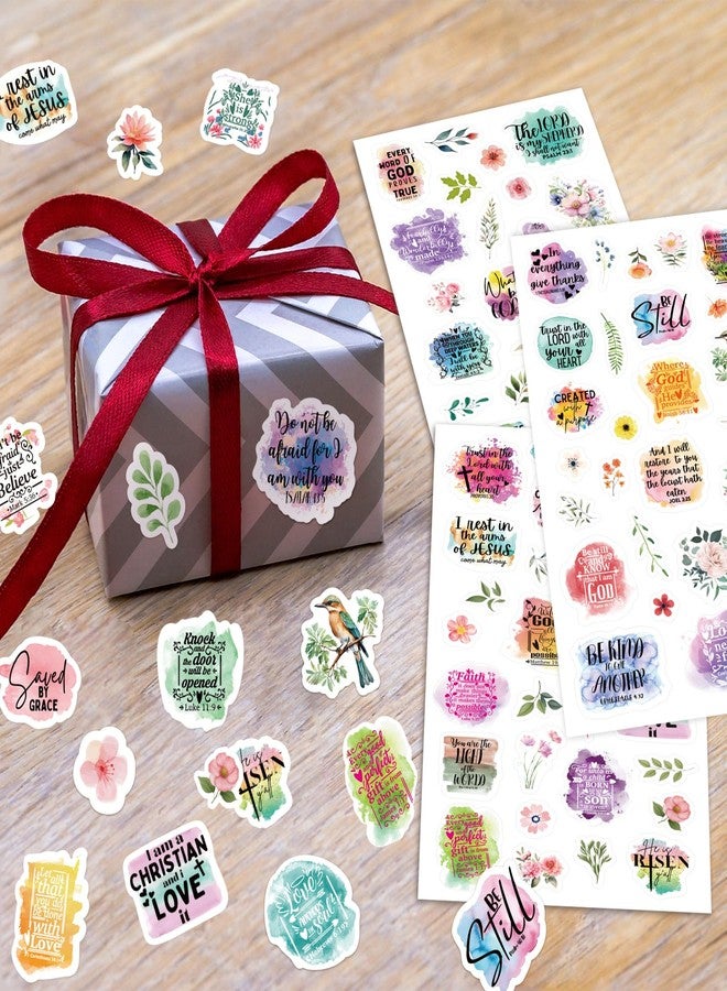 Fancy Land Christian Bible Verse Stickers for Journaling Inspirational Scripture Sticker Religious Decals for Kids Scrapbook Decor Sunday School Crafts Supplies 30 Sheets - Image 5